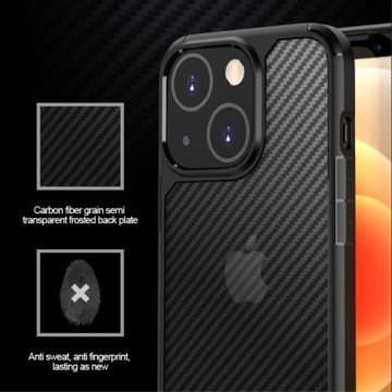 Husa din Carbon Iphone 15 Plus, Negru - Img 3