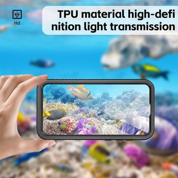 Husa impermeabila Samsung Galaxy A55 5G ShellBox Waterproof IP68 - Negru - Img 5