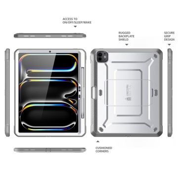 Husa iPad Pro 13 (2024) Supcase Unicorn Beetle Pro, Alb - Img 2