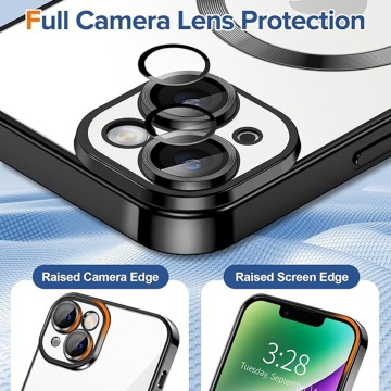 Husa IPhone 14 Plus Techsuit - Luxury Crystal MagSafe, Negru - Img 6
