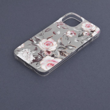Husa Iphone 14 Pro Techsuit - Marble Series, Bloom of Ruth Gray - Img 5