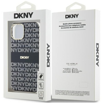 Husa iPhone 15 - DKNY IML Mono & Stripe MagSafe (DKHMP15SHRHSEK) - Black - Img 7