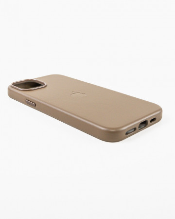 Husa Iphone 15 Plus din piele naturala Maro MagSafe - Img 4