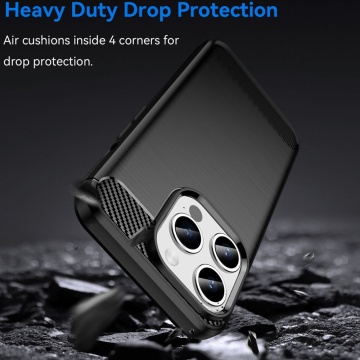 Husa iPhone 15 Pro Carbon, Negru - Img 5