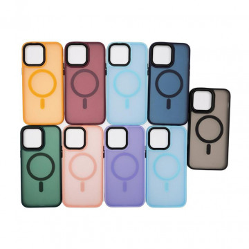 Husa Iphone 15 Pro Matte MagSafe Blue - Img 2