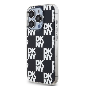 Husa iPhone 15 Pro Max - DKNY IML Checkered Mono Pattern (DKHCP15XHDLCEK) - Black - Img 2
