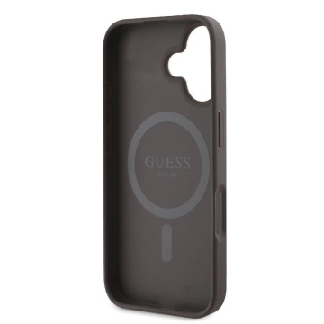 Husa iPhone 16 Plus Guess Hardcase 4G Printed Stripes MagSafe - Maro - Img 2