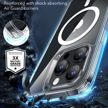 Husa iPhone 16 Pro Max ESR Classic Hybrid HaloLock - Clear - Img 7