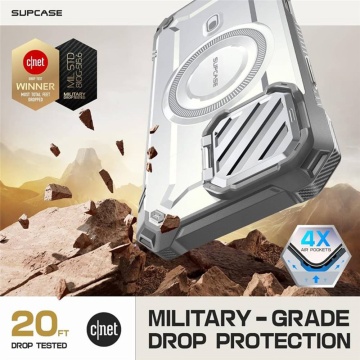 Husa iPhone 16 Pro Max Supcase Unicorn Beetle XT MagSafe - Alb - Img 3