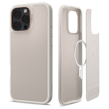 Husa iPhone 16 Pro Spigen Cyrill Kajuk MagSafe - Crem - Img 1