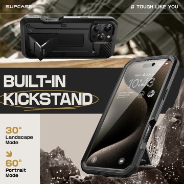 Husa iPhone 16 Pro Supcase Unicorn Beetle Pro - Negru - Img 5