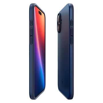 Husa iPhone 16 Spigen Thin Fit MagSafe, Albastru - Img 4