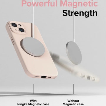 Husa MagSafe Silicon - Iphone 15 Plus, Galben - Img 3