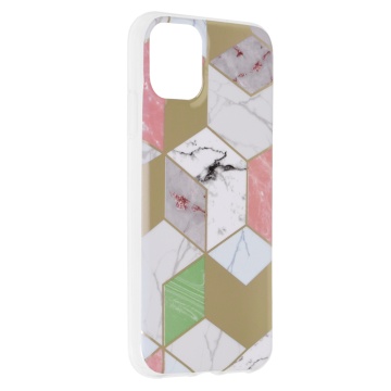 Husa Marble Series - iPhone 11 - Purple Hex - Img 2