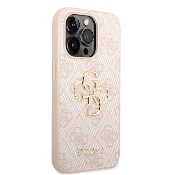 Husa originala Guess iPhone 15 Pro Max Hardcase 4G Big Metal Logo GUHCP15X4GMGPI - Roz - Img 2