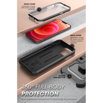 Husa pentru iPhone 13 - Supcase Unicorn Beetle Pro - Black - Img 2