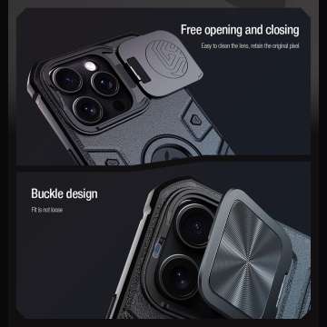 Husa pentru iPhone 16 Pro Max - Nillkin CamShield Armor Prop Magnetic - B - Img 7