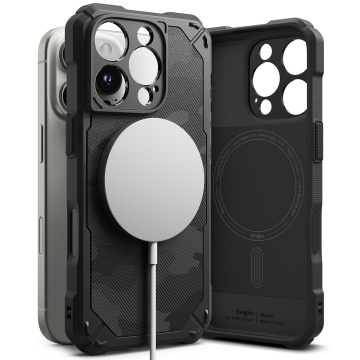 Husa pentru iPhone 16 Pro - Ringke Rugged Gear MagSafe - Camo Black - Img 3
