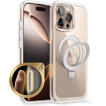 Husa pentru iPhone 16 Pro - Supcase Unicorn Beetle MagStand - Clear - Img 1