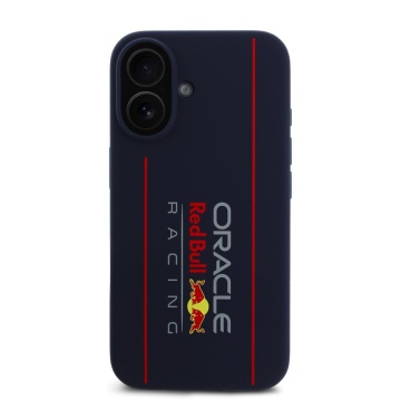 Husa pentru iPhone 16 - Red Bull Racing Silicone Oversize Vertical Logo MagSafe (RBHMP16S24SIOLRV) - Navy - Img 2