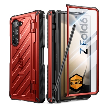 Husa pentru Samsung Galaxy Z Fold6 - Supcase Unicorn Beetle Pro - Ruddy - Img 2