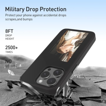 Husa premium iPhone 15 Pro Techsuit SmartScreen NFC, Negru - Img 4
