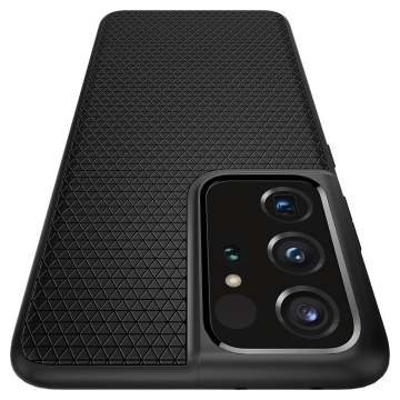 Husa Samsung Galaxy S21 Ultra 5G Spigen Liquid Air - Negru Mat - Img 7
