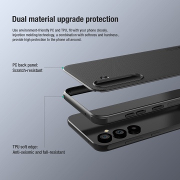 Husa Samsung Galaxy S24 FE Nillkin Super Frosted Shield - Albastru - Img 5