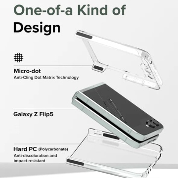 Husa Samsung Galaxy Z Flip5 Ringke Slim - Transparent Mat - Img 6