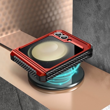 Husa Samsung Galaxy Z Flip6 Supcase Unicorn Beetle Pro - Rosu - Img 3
