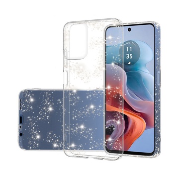 Husa sclipici Motorola Moto G34 Techsuit SparkleSkin - Transparenta - Img 1
