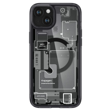 Husa Ultra Hybrid MagSafe Zero One - iPhone 15 - Black - Img 3