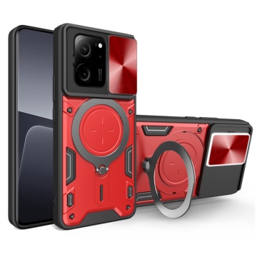 Husa Xiaomi 13T Techsuit CamGuard Pro - Rosu - Img 1