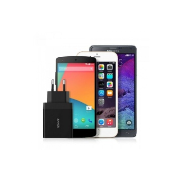 Incarcator de perete Anker (A2021L11) - 2 x USB, 24 W, PowerIQ - Negru - Img 3