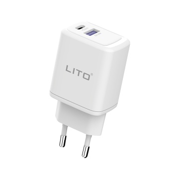Incarcator priza Type-C PD20W / USB-A 18W Lito, LT-LC02 - Alb - Img 2