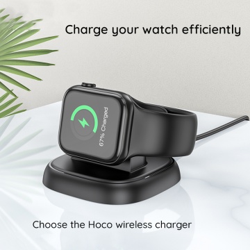 Incarcator Wireless pentru Apple Watch, Hoco CW44 (2.5W), Negru - Img 5