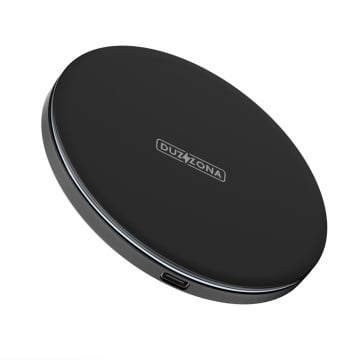 Incarcator wireless universal Type-C 15W Duzzona W8, negru - Img 1