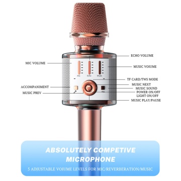 Microfon karaoke, wireless, portabil Yesido KR10 - Negru - Img 3