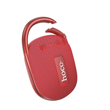Mini boxa Bluetooth TWS Hi-Fi Hoco HC17 cu holder curea - Rosu - Img 1