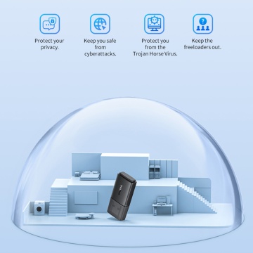 Modem, router Wi-Fi Baseus, 650Mbps, B01317600111-04 - Negru - Img 6