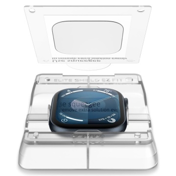 [Pachet 2x] Folie Apple Watch 10 46mm Spigen Elite Shield EZ Fit (2 pack) - Transparent - Img 2