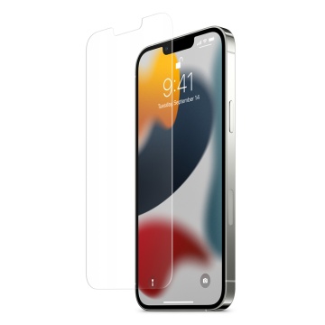 [Pachet 2x] Folie privacy iPhone 13 Pro Max Spigen Glas.tR EZ Fit, Clear - Img 4
