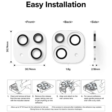 [Pachet 2x] Folie sticla camera iPhone 15 Ringke Camera Protector, transparenta - Img 5