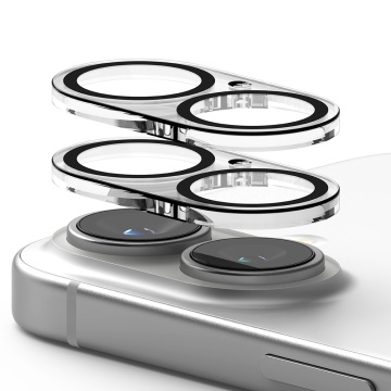 [Pachet 2x] Folie sticla camera iPhone 16 Plus Ringke Camera Protector - Transparent - Img 2