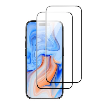 Pachet 2x] Folie sticla iPhone 15 Plus ESR Tempered Glass, Negru - Img 4