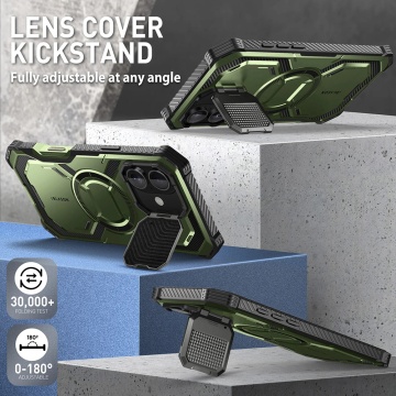[Pachet 360°] Husa + folie iPhone 16 I-Blason Armorbox - Verde - Img 4