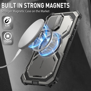 [Pachet 360°] Husa + folie iPhone 16 Pro I-Blason Armorbox - Gri Titan - Img 4