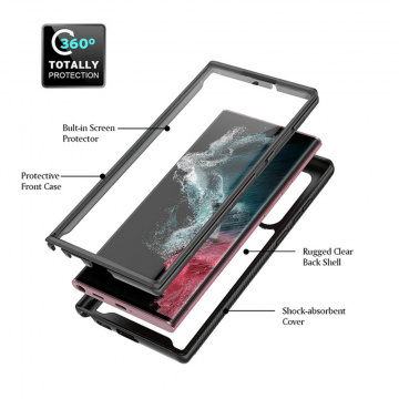 [Pachet 360°] Husa + folie Samsung Galaxy S24 Ultra Techsuit Defense, negru - Img 5