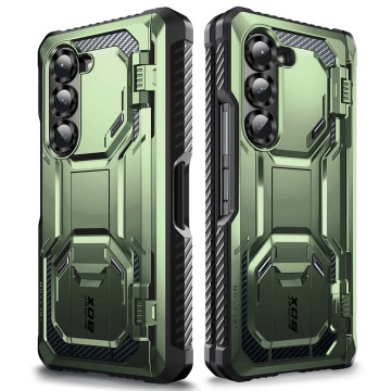 [Pachet 360°] Husa + folie Samsung Galaxy Z Fold6 I-Blason Armorbox - Verde - Img 3