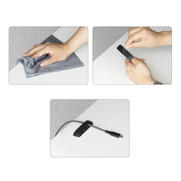 [Pachet 4x] Organizator cabluri Ringke Silicone One Color Autoadeziv Pentru Birou - ACOR0002 - Negru - Img 6